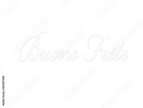 buone feste scritta vettoriale da intaglio