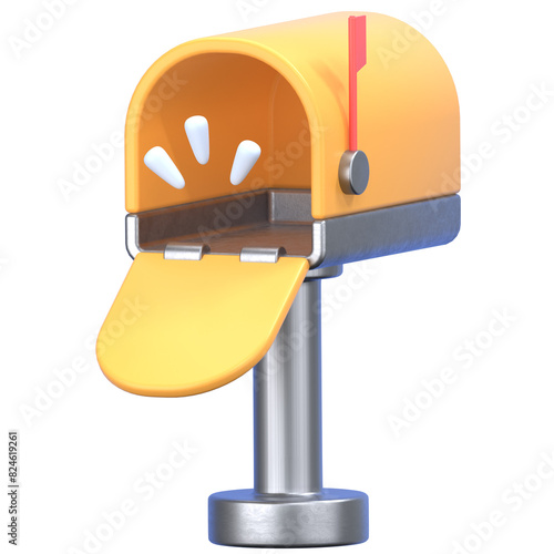 Photography postbox 3D Illustration Icon Pack Element
