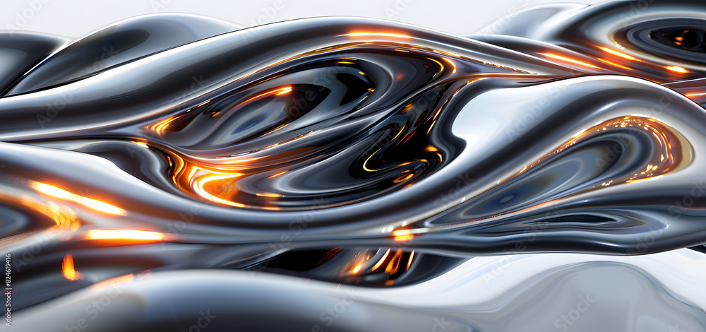 Abstract metallic blue and gray High quality photo