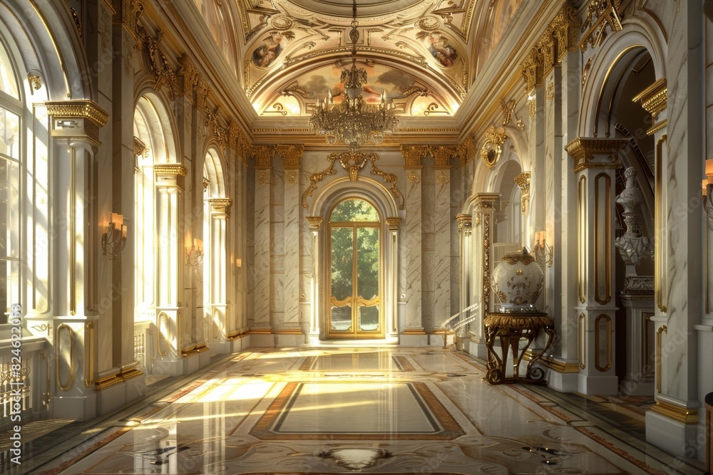 Fototapeta premium Classical Entrance Hall Interior