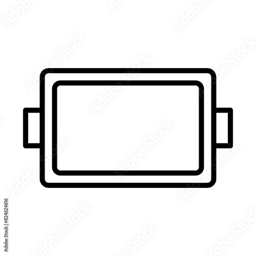 Food tray line icon