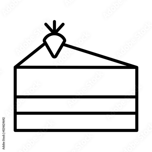 Cheesecake line icon