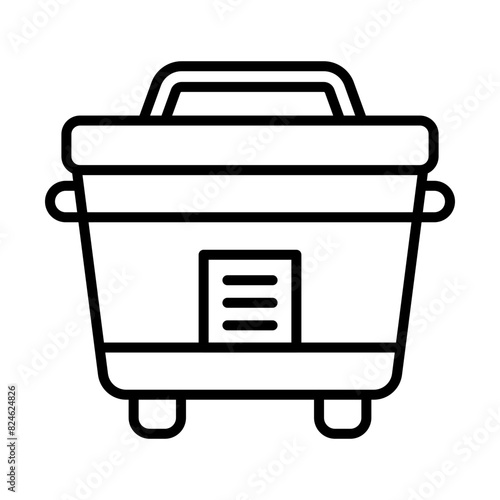 Rice cooker line icon