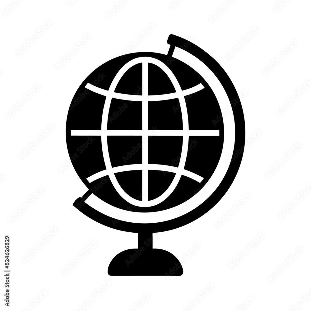 Geographical globe icon vector illustration Geographical globe icon vector illustration