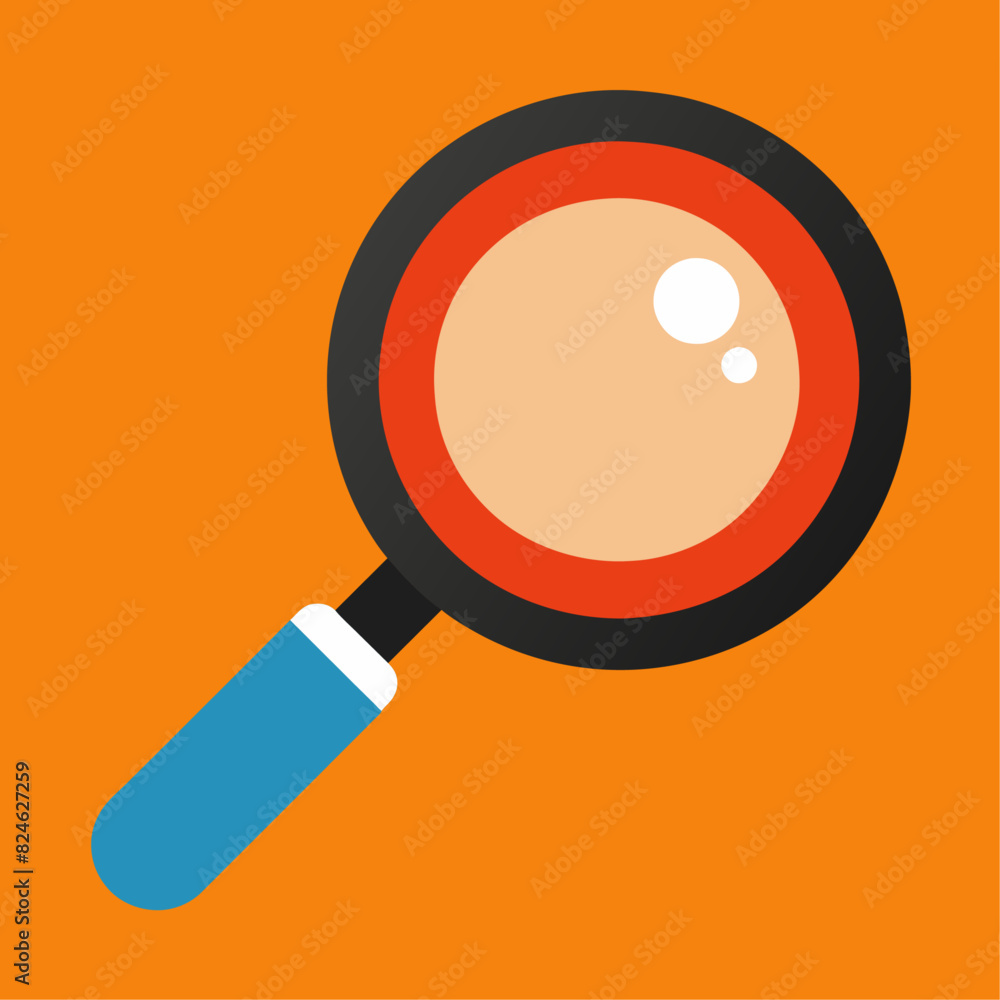 Magnifying glass icon illustration Magnifying glass icon illustration