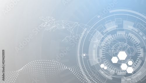 Technology graphic design background. Vector illustration. Vector Abstract technology circuit lines. Technology vector background.Eps10 vector illustration.	
