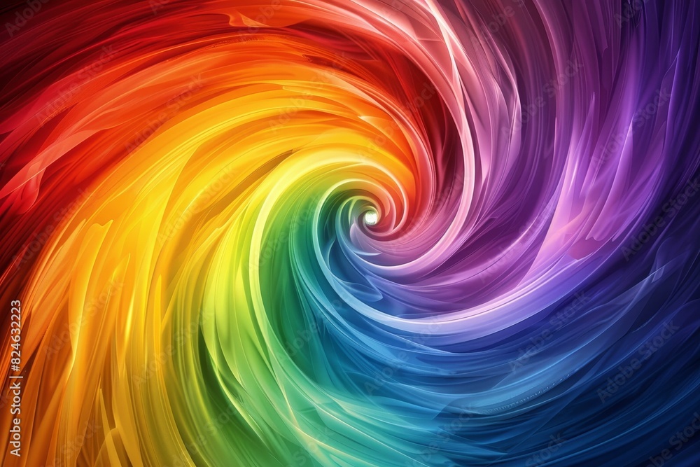 A vibrant pride background with swirling rainbow colors and bold geometric shapes A vibrant pride background with swirling rainbow colors and bold geometric shapes