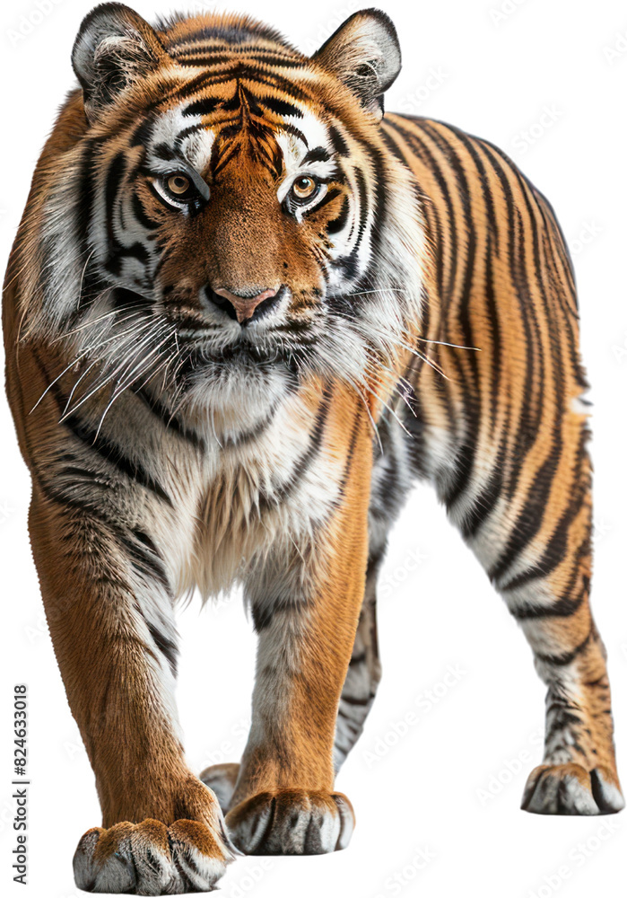Full body shot of a tiger , Generative Ai