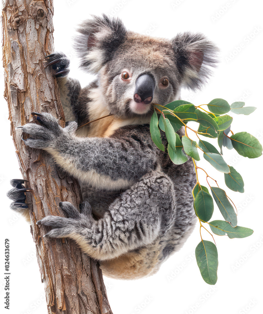 Obraz premium Full body shot of a koala , Generative Ai