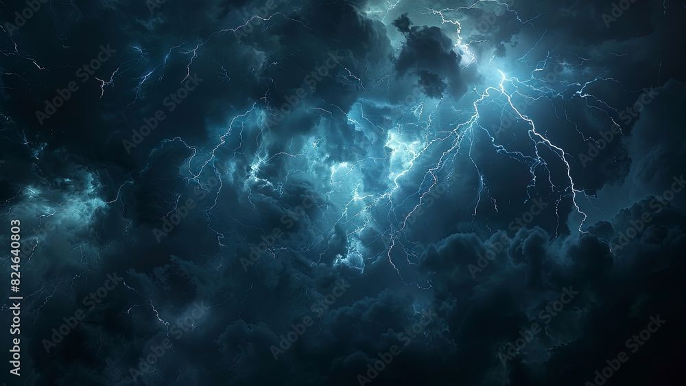 lightning in the night, stormy lightnig in the dark, lightning background, storm in the dark