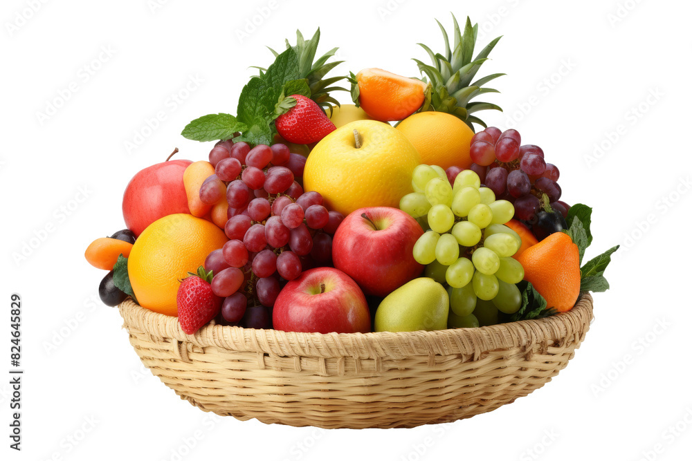 The Bountiful Harvest Basket on a White or Clear Surface PNG Transparent Background. The Bountiful Harvest Basket on a White or Clear Surface PNG Transparent Background.