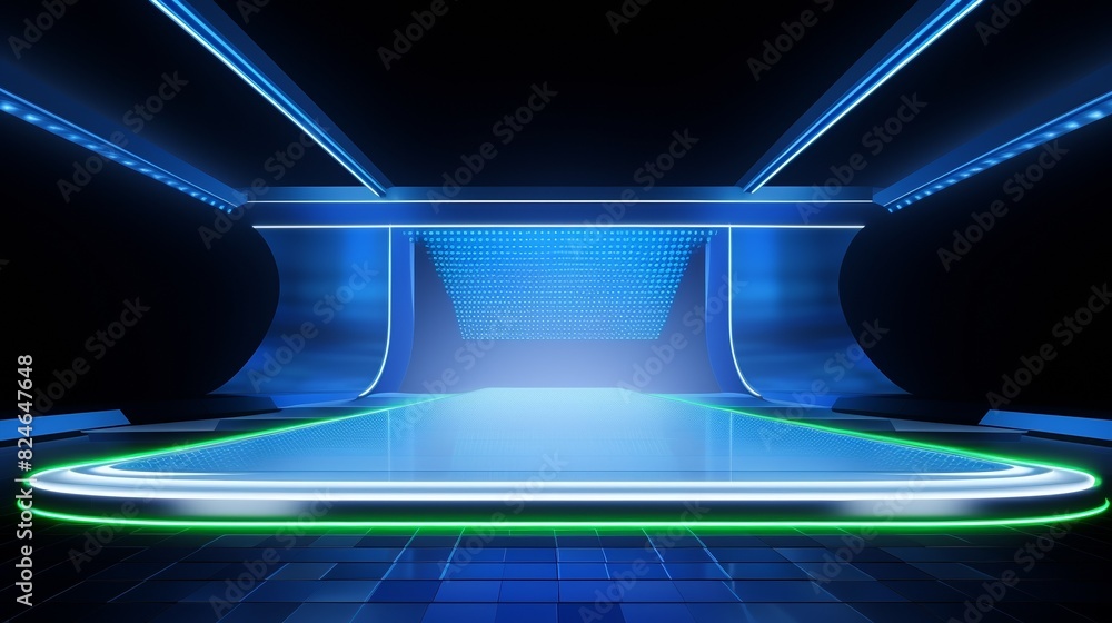 Futuristic glowing blue background with neon lights and sci-fi design, ideal for digital, virtual, and technology concepts. Futuristic glowing blue background with neon lights and sci-fi design, ideal for digital, virtual, and technology concepts.