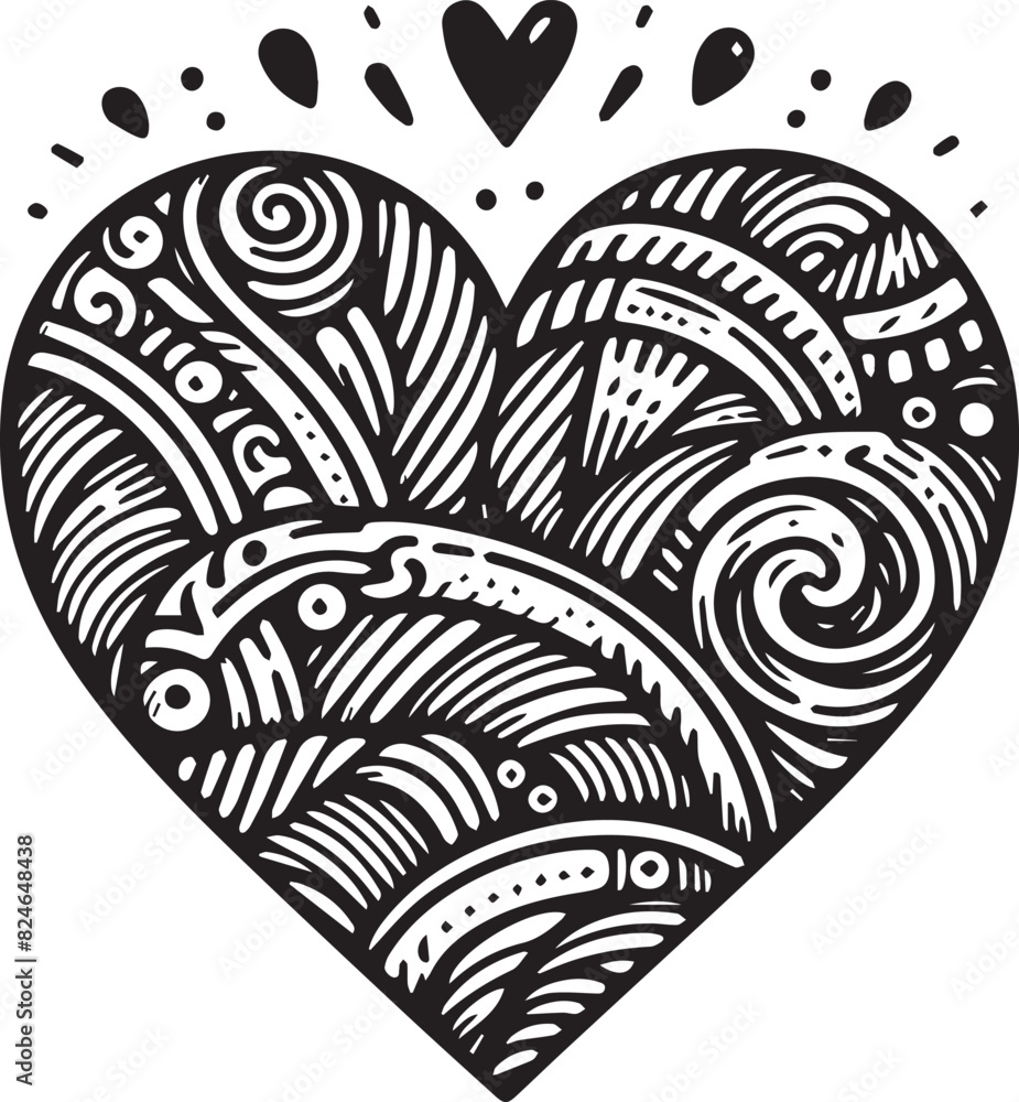 heart with elements heart with elements