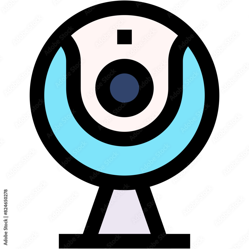 Vector Icon cam, video, video call, web camera, webcam