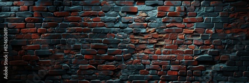 Old brick wall texture. Vintage wallpaper background. Brick surface