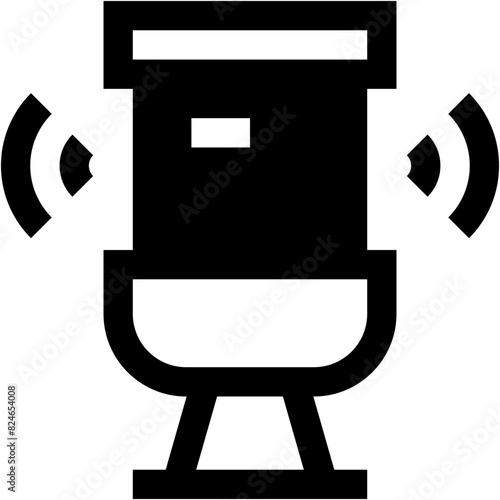 Vector Icon Toilet, smart home, signal, wc, bathroom