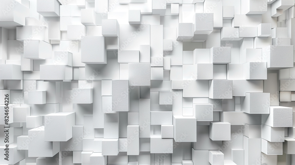 White Wall Covered With Cubes for Sale White Wall Covered With Cubes for Sale