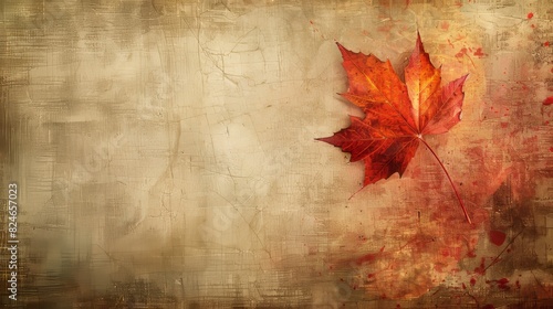 A textured Autumn leaf background with space for copy.