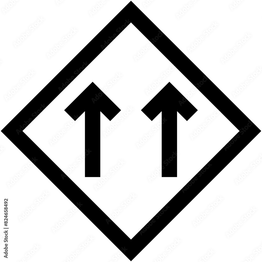 Vector Icon One Way, traffic, regulation, road sign, arrows Vector Icon One Way, traffic, regulation, road sign, arrows