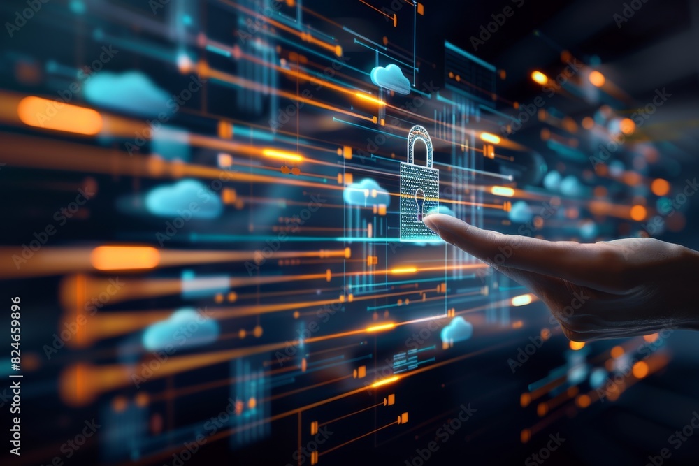 Interactive Digital Network with Cloud Security Locks Interactive Digital Network with Cloud Security Locks