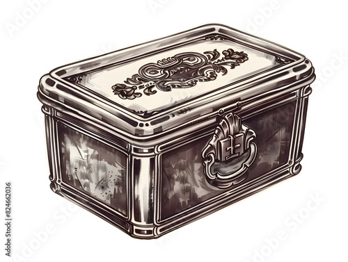 Vintage Wooden Jewelry Chest