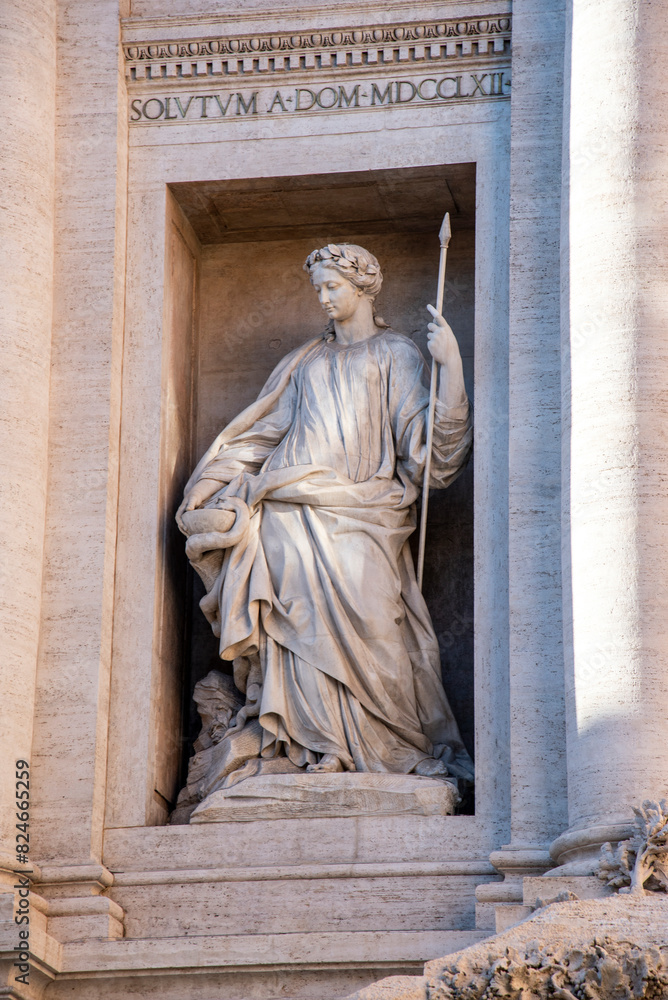 Trevi Fountain is the most famous landmark in Rome, Rome, Italy Trevi Fountain is the most famous landmark in Rome, Rome, Italy