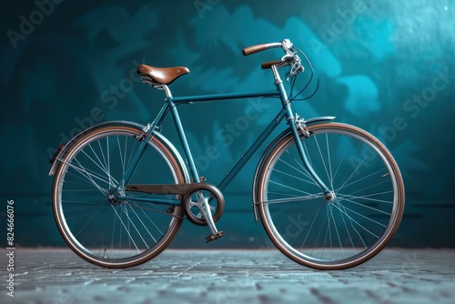 Picturesque Bicycle background. Modern old art. Generate Ai