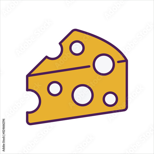 Cheese vector icon