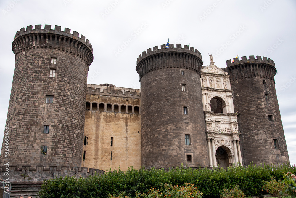 Castel Nuovo is the most famous landmark in Naples, Italy Castel Nuovo is the most famous landmark in Naples, Italy
