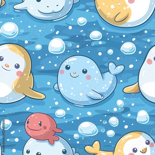 seamless pattern with birds