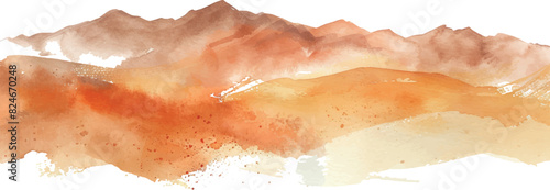 Mountain background vector. Minimal landscape art with watercolor brush and golden line art texture. Abstract art wallpaper for prints, Art Decoration, wall arts and canvas prints.