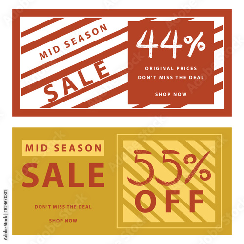 Wallpaper Mural Mid Season sale special offer promotional for advertising, holiday shopping and business. Torontodigital.ca