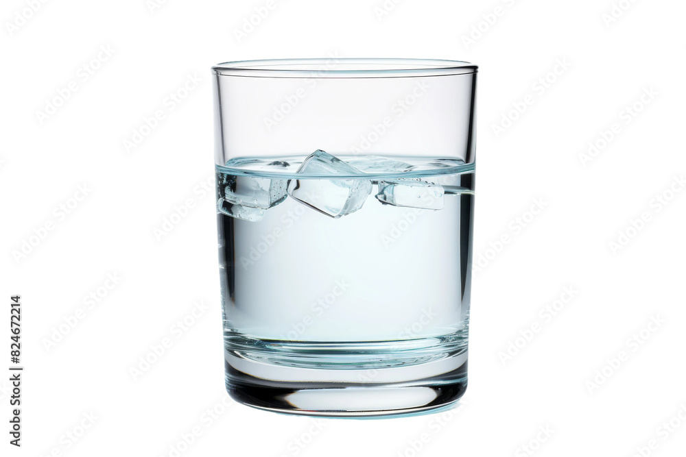 The Tranquil Elixir: A Glass of Crystal-Clear Water on a White or Clear Surface PNG Transparent Background. The Tranquil Elixir: A Glass of Crystal-Clear Water on a White or Clear Surface PNG Transparent Background.