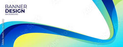 blue wavy shapes background. great for business banner, corporate poster, presentation, flyer, cover, brochure.