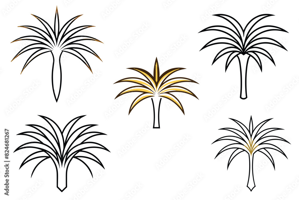 Flower arrangement line art vector design