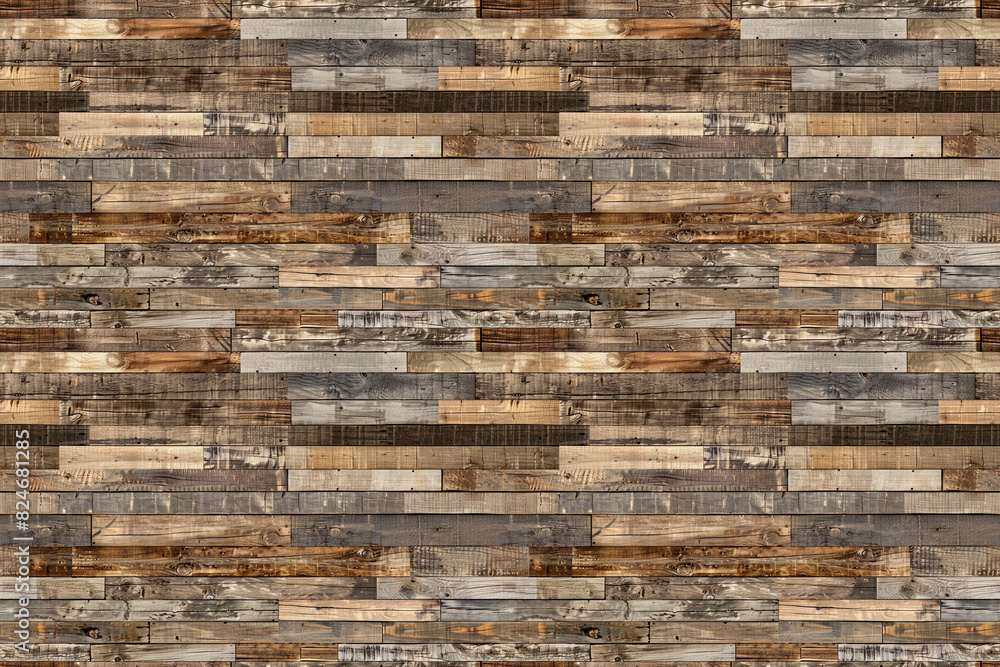Rustic wooden texture pattern in various shades of brown and gray. Perfect for seamless decoration and vintage design projects. Rustic wooden texture pattern in various shades of brown and gray. Perfect for seamless decoration and vintage design projects.