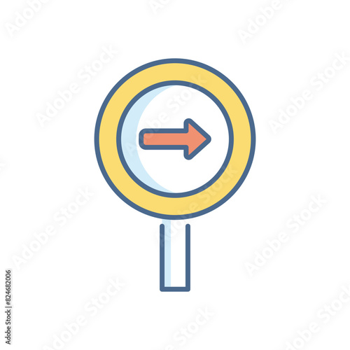 Free Download Right Way vector icon - GFXLoad
