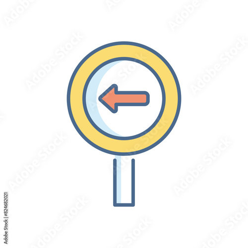 Free Download Left Way vector icon - GFXLoad