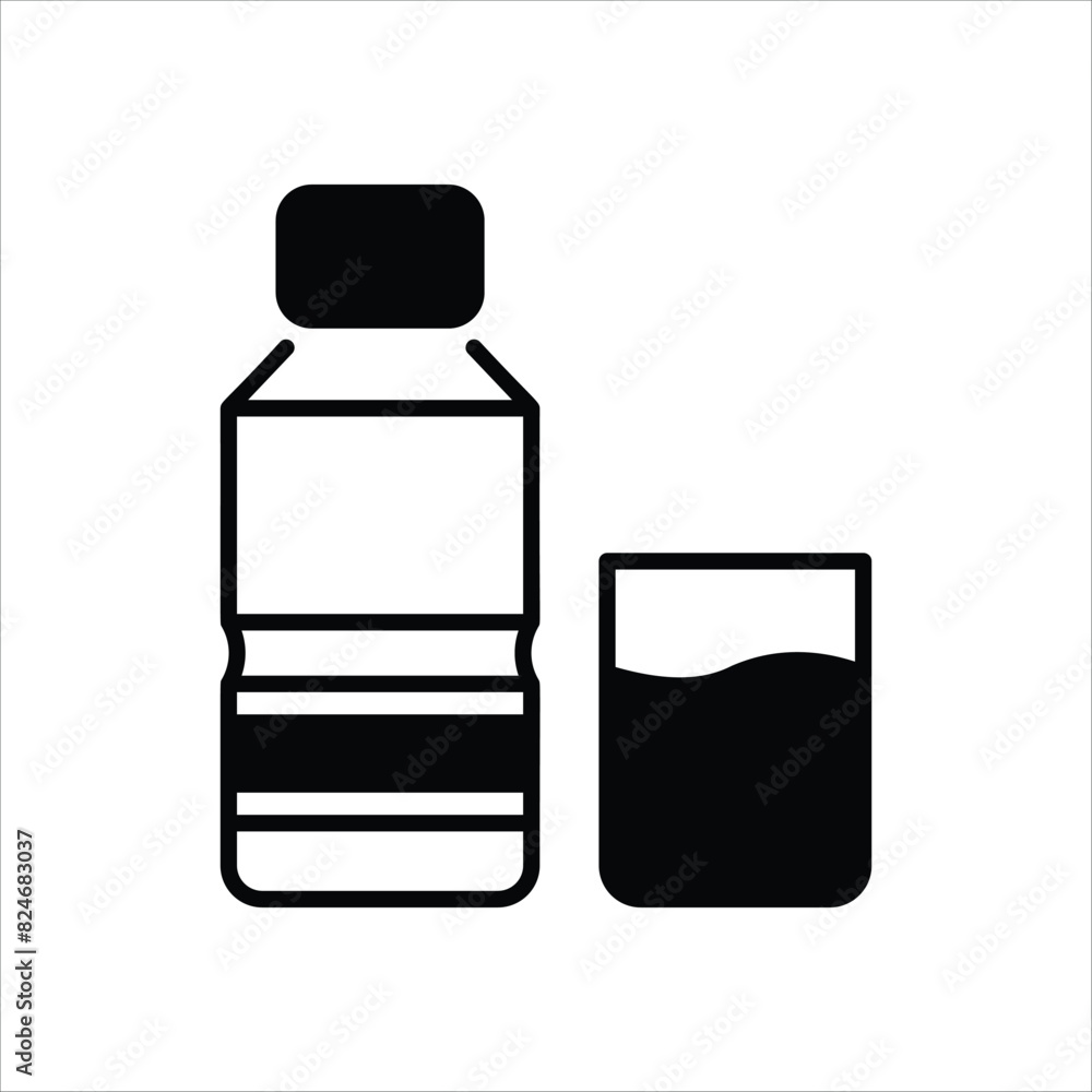 Mineral Water vector icon Mineral Water vector icon