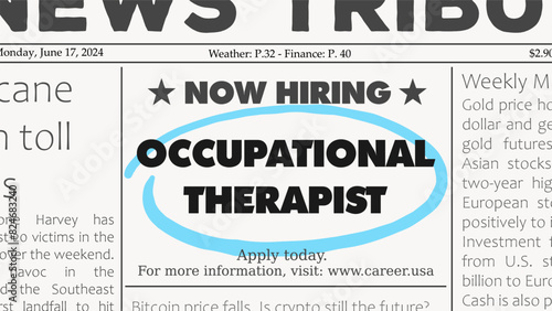 Occupational therapist medical career