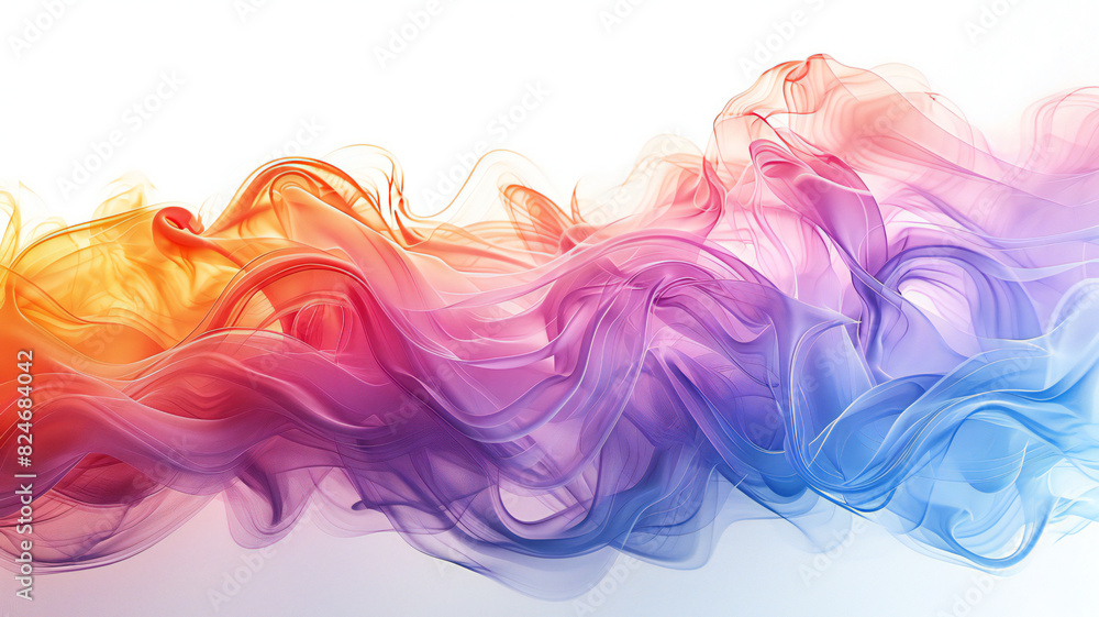 abstract colorful smoke on white background, illustration abstract colorful smoke on white background, illustration