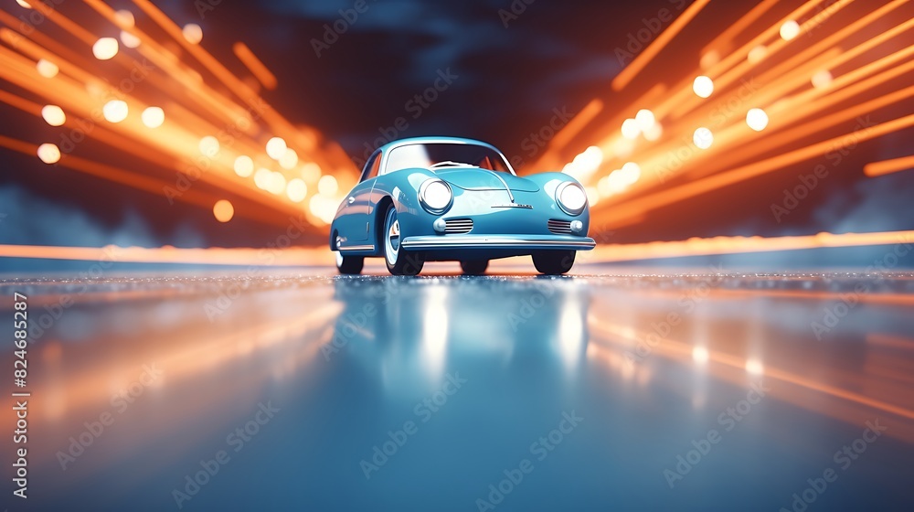 abstract background of blur car on road