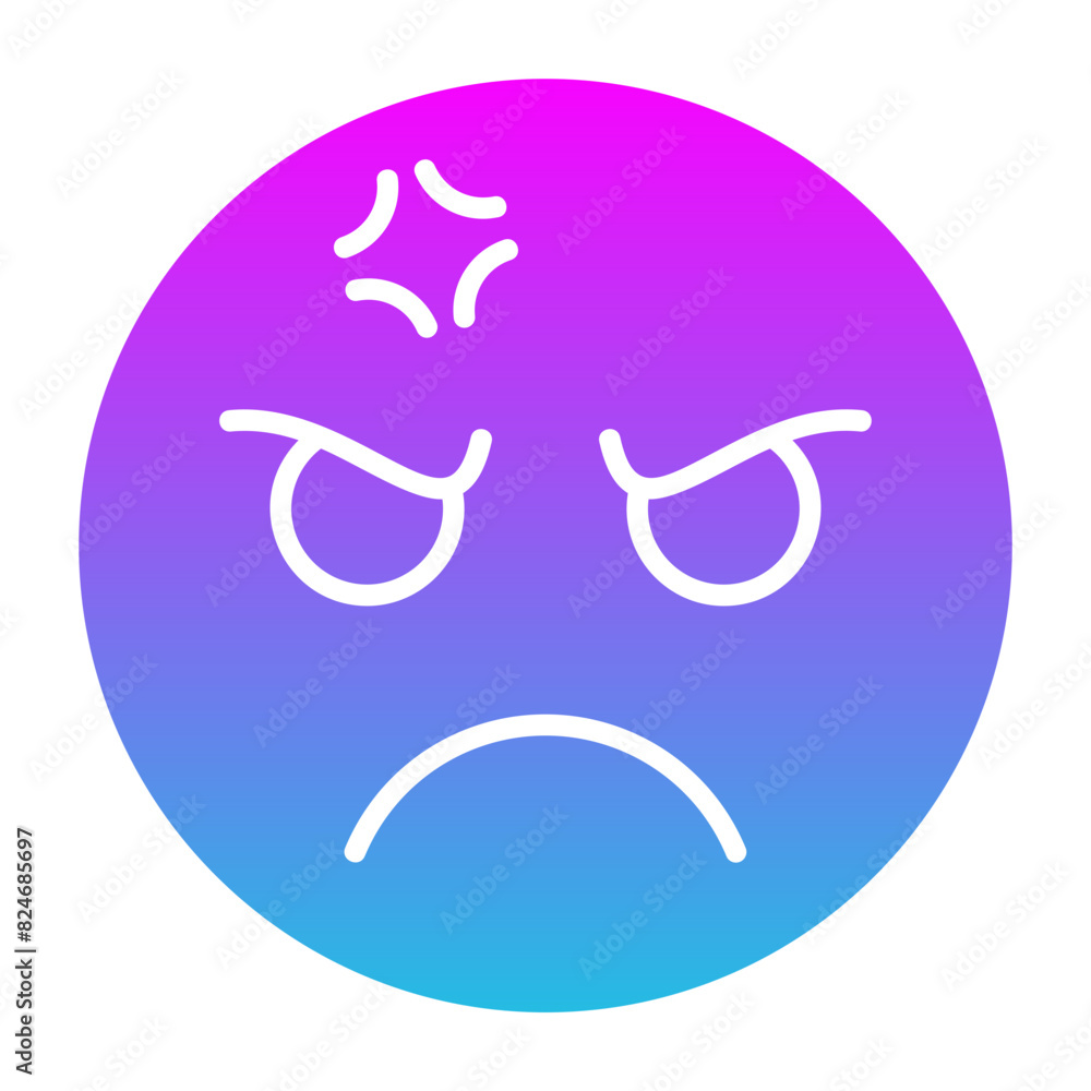 Obraz premium Angry Icon