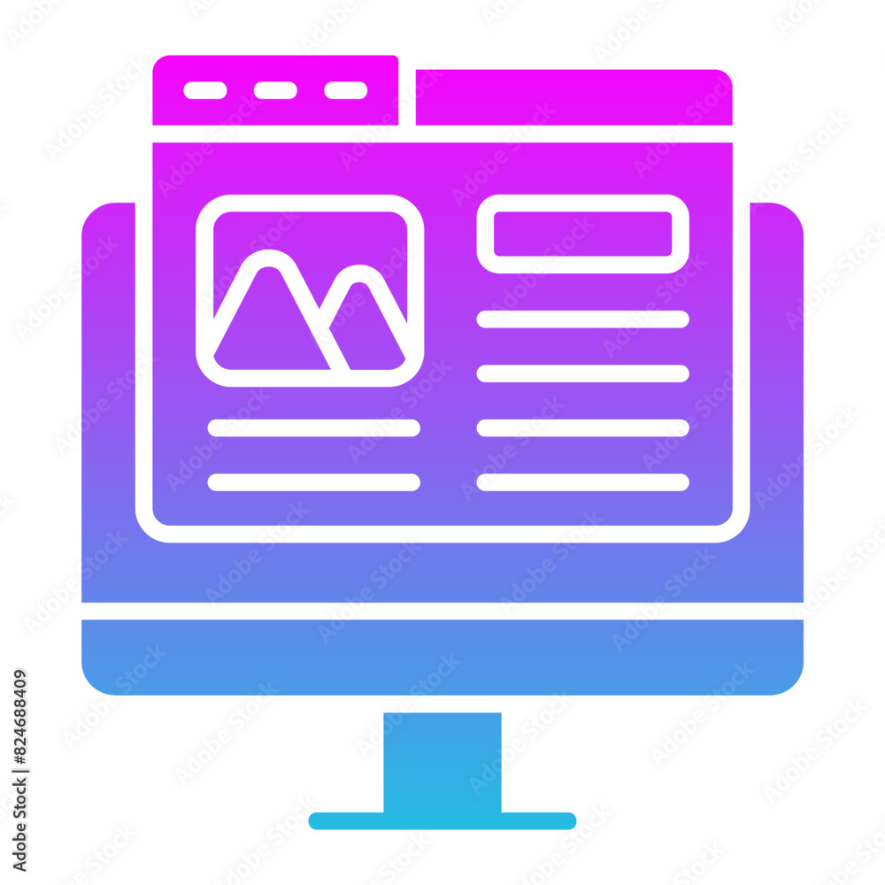 Fototapeta premium Blog Icon