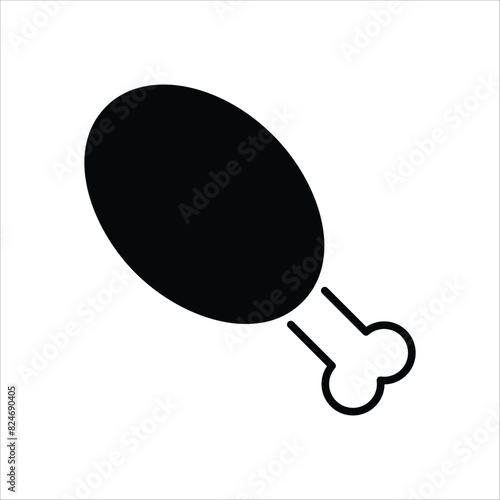 Chicken Leg vector icon