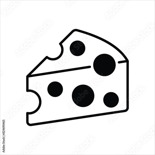 Cheese vector icon