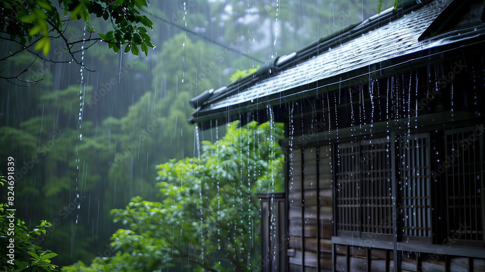 日本の古い家 豪雨 日本の古い家 豪雨
