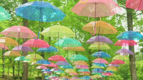 Wallpaper Mural 新緑の森とアンブレラスカイ　群馬県甘楽総合公園 Torontodigital.ca