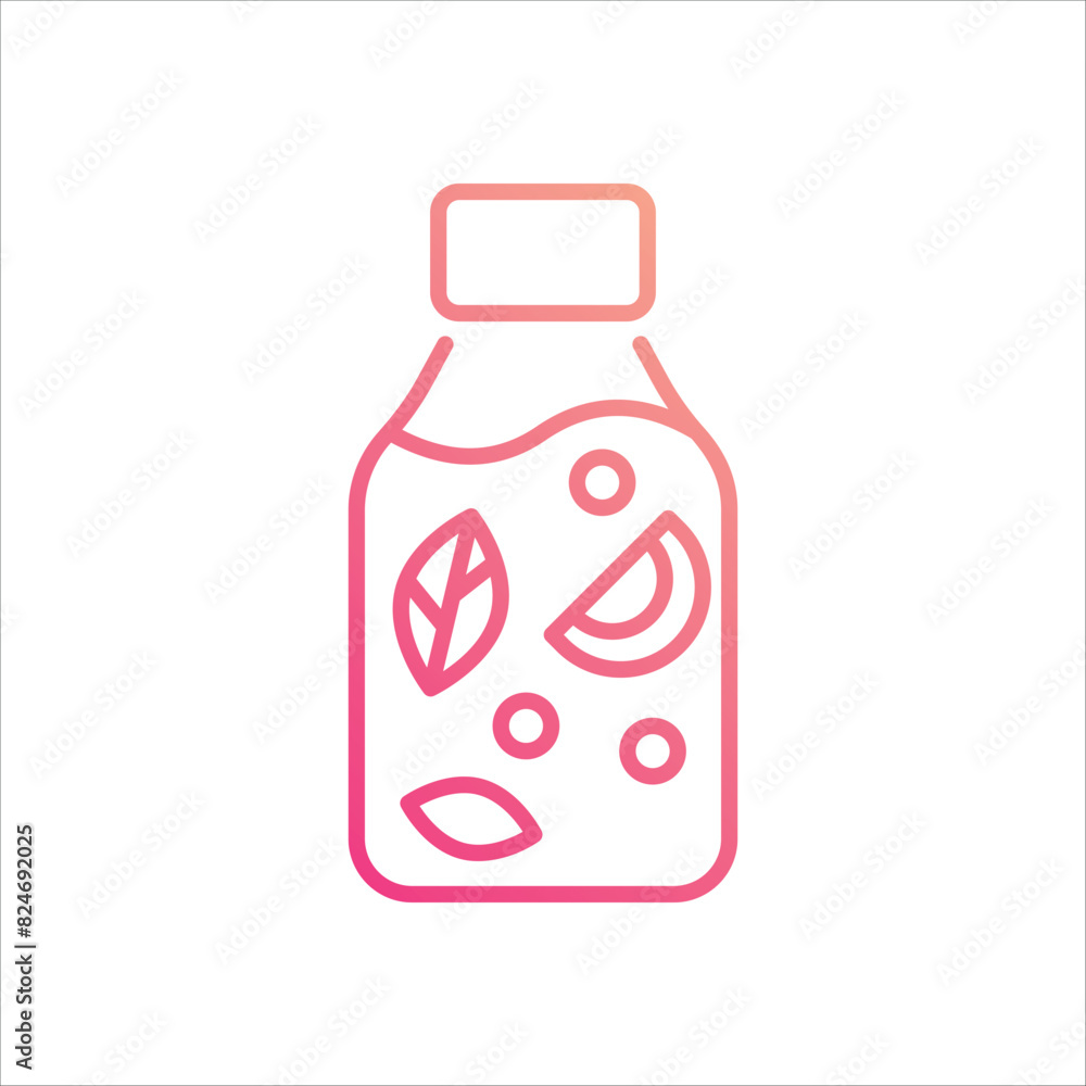 Infused Water vector icon Infused Water vector icon