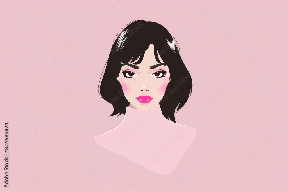 AI-generated illustration of a Woman in blue scarf. Beautiful simple AI generated image in 4K, unique. AI-generated illustration of a Woman in blue scarf. Beautiful simple AI generated image in 4K, unique.